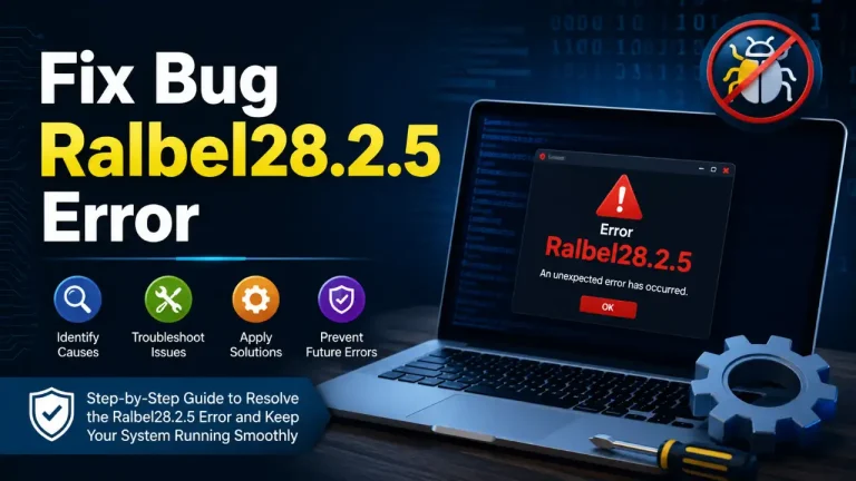 Fix Bug Ralbel28.2.5 Error Troubleshoot